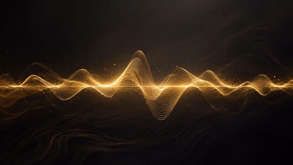 Golden sound waves representing sound healing meditation and SoulFul GLO sound journeys