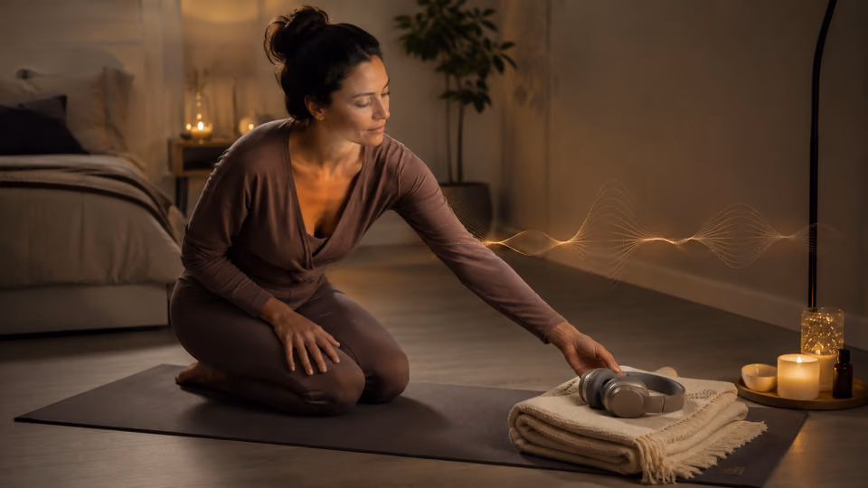 SoulFul GLO bedtime yoga ritual with calming sound and meditation