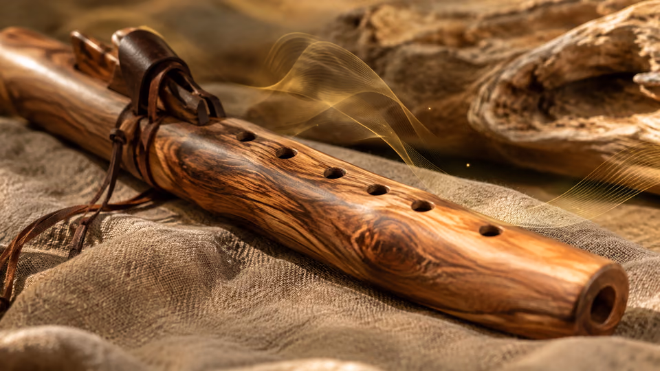 Wooden flute sound journey inspired by Native American flute meditation
