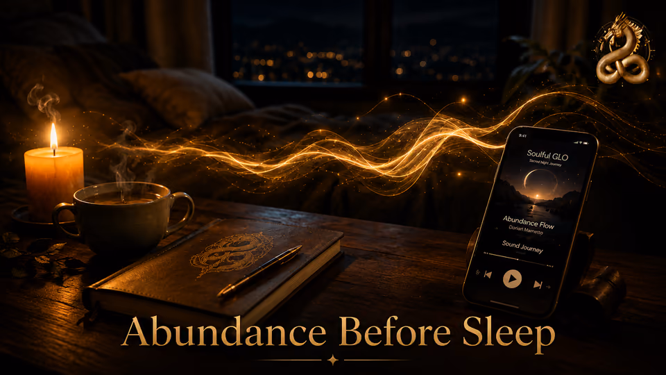 Nighttime abundance meditation with calming sound journey and intention-setting